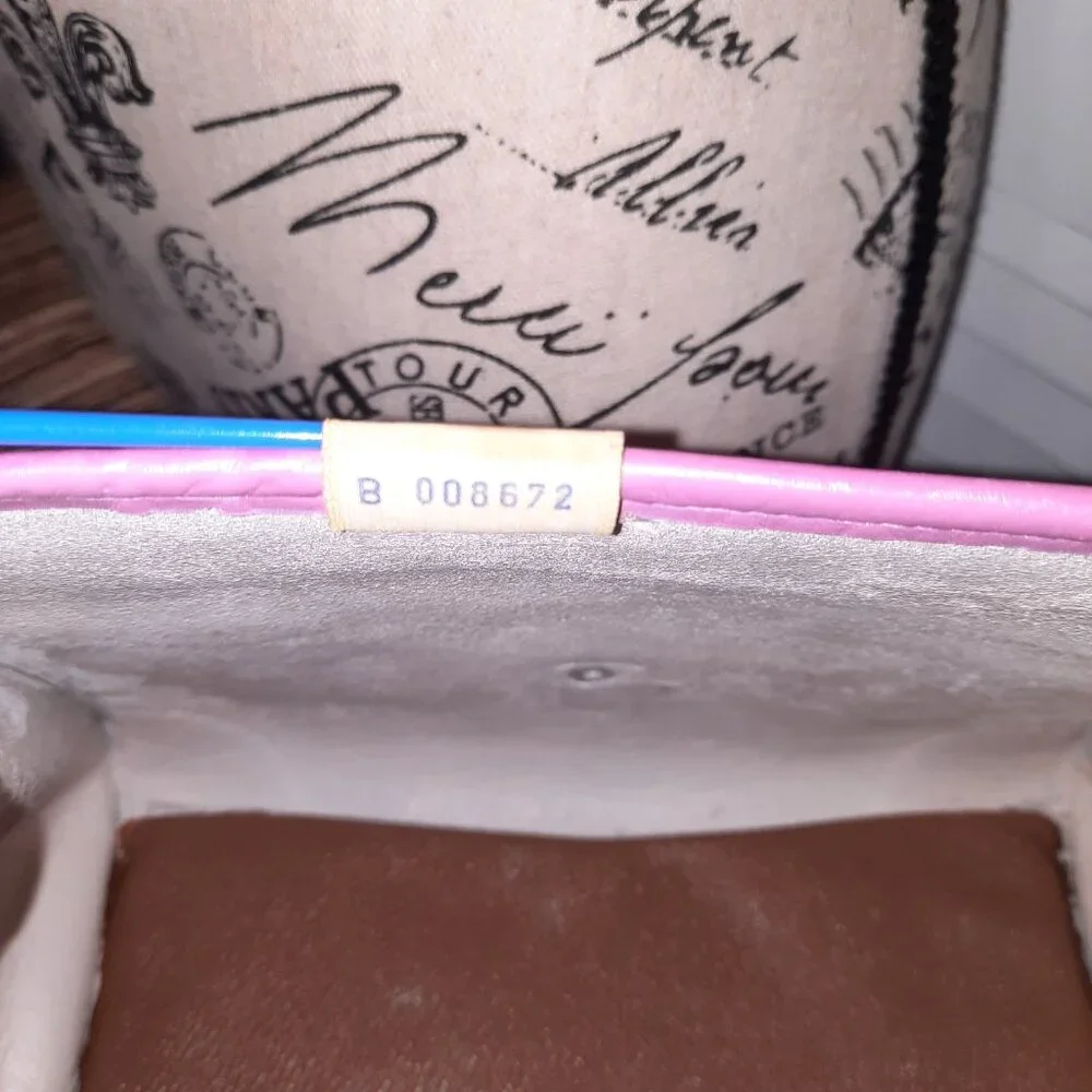 Dooney & Bourke Pink Carpet Bag Hand Painted Dooney Handbag Crossbody Vintage - Picture 15 of 16